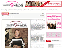 Tablet Screenshot of houstonwomanmagazine.com